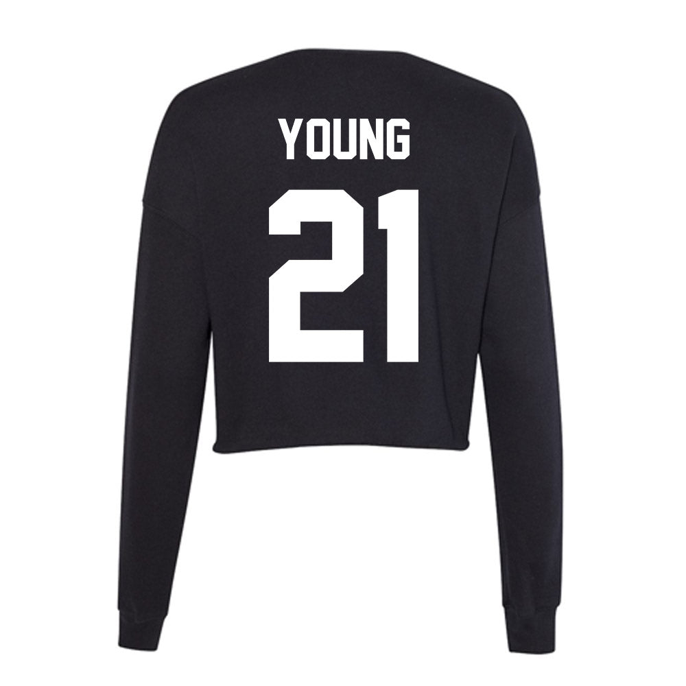 Utah Valley - NCAA Women's Soccer : elle young - Women's Cropped Crew Fleece-1