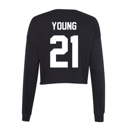 Utah Valley - NCAA Women's Soccer : elle young - Women's Cropped Crew Fleece-1