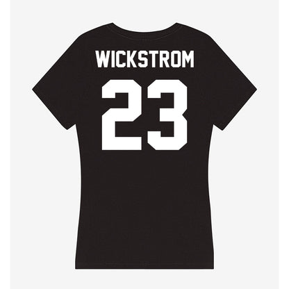 Utah Valley - NCAA Baseball : Sawyer Wickstrom - Women's V-Neck T-Shirt-1