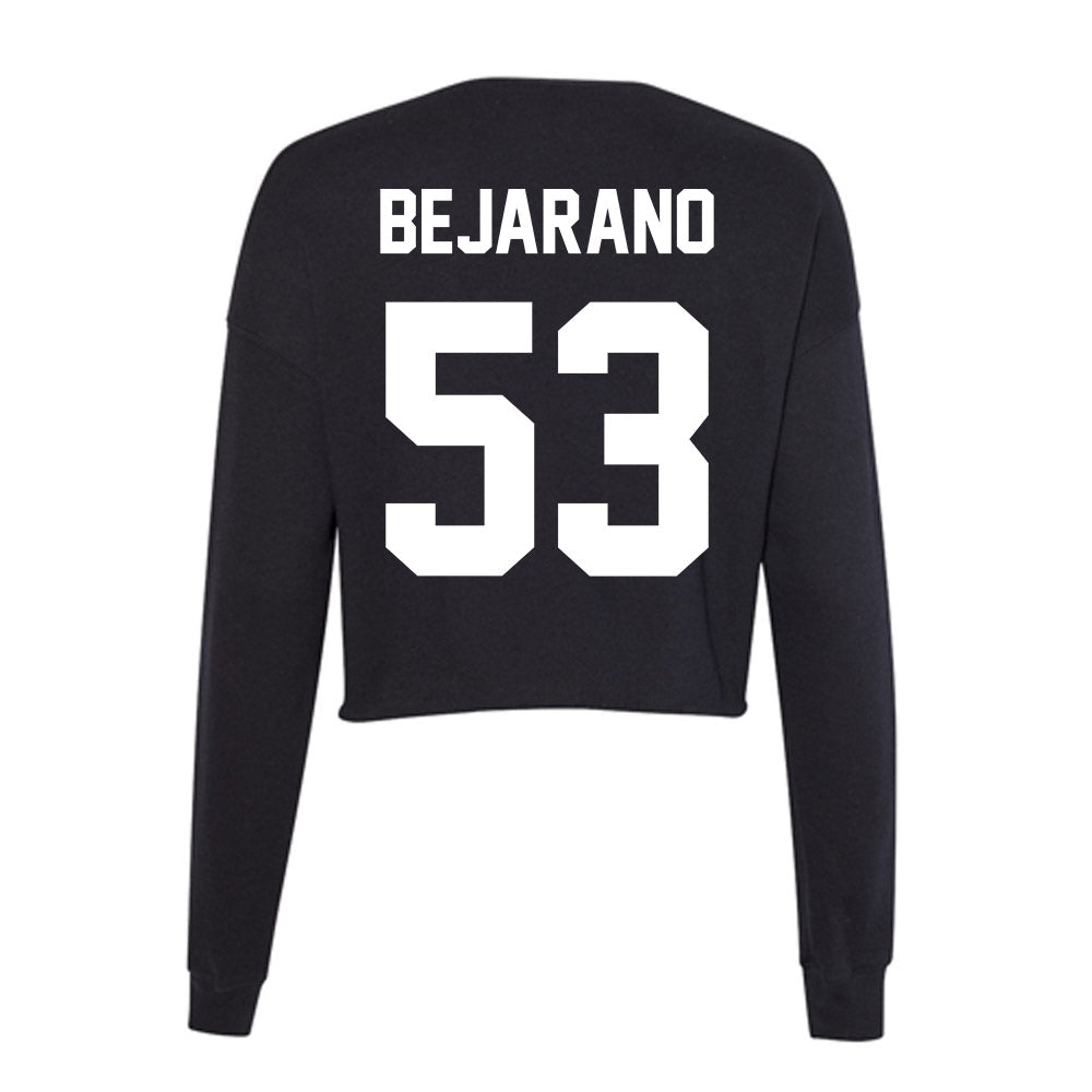 Utah Valley - NCAA Baseball : Mario Bejarano - Women's Cropped Crew Fleece-1