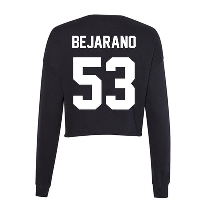 Utah Valley - NCAA Baseball : Mario Bejarano - Women's Cropped Crew Fleece-1