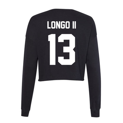 Utah Valley - NCAA Baseball : Dominic Longo II - Women's Cropped Crew Fleece-1