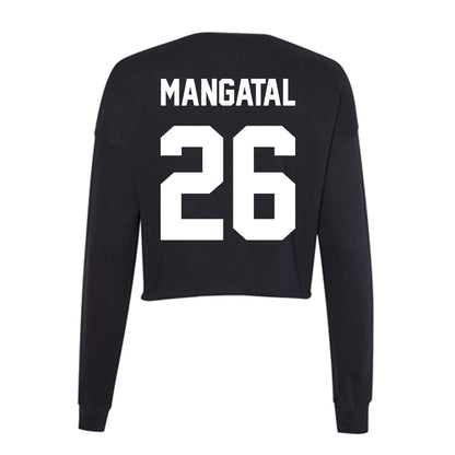 Utah Valley - NCAA Men's Soccer : Jordan Mangatal - Women's Cropped Crew Fleece-1