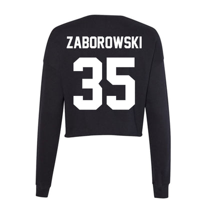 Utah Valley - NCAA Baseball : Landon Zaborowski - Women's Cropped Crew Fleece-1