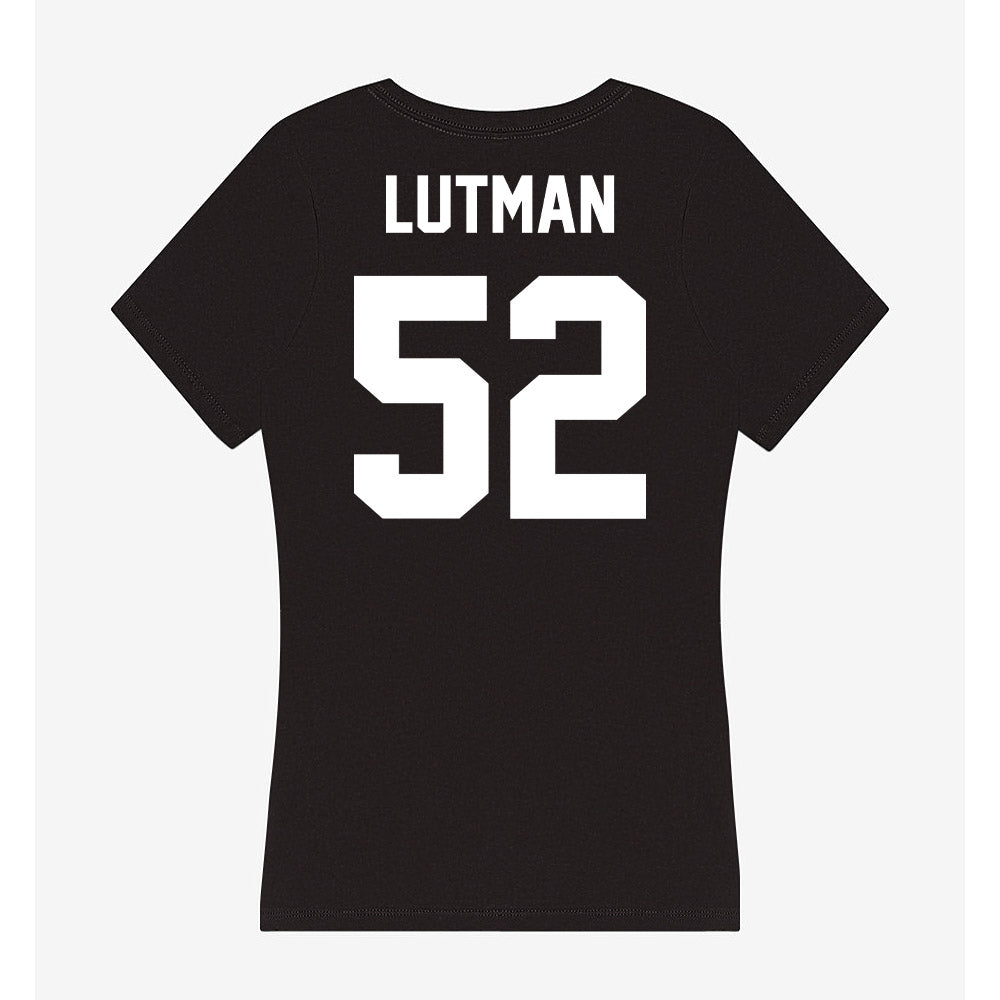 Utah Valley - NCAA Baseball : Hunter Lutman - Women's V-Neck T-Shirt-1