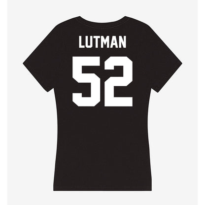 Utah Valley - NCAA Baseball : Hunter Lutman - Women's V-Neck T-Shirt-1