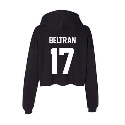 Utah Valley - NCAA Baseball : Jacob Beltran - Women's Crop Fleece Hoodie-1