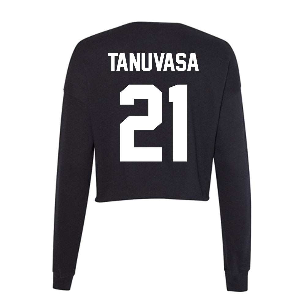 Utah Valley - NCAA Women's Basketball : Naia Tanuvasa - Women's Cropped Crew Fleece-1