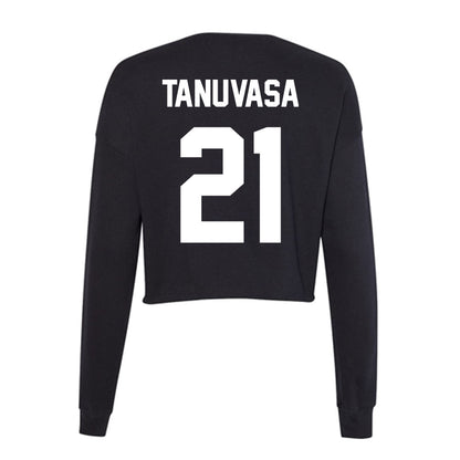 Utah Valley - NCAA Women's Basketball : Naia Tanuvasa - Women's Cropped Crew Fleece-1