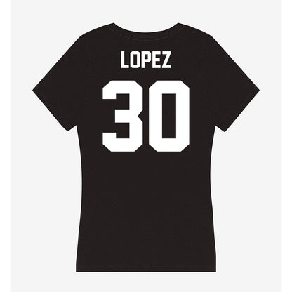 Utah Valley - NCAA Baseball : Franky Lopez - Women's V-Neck T-Shirt-1