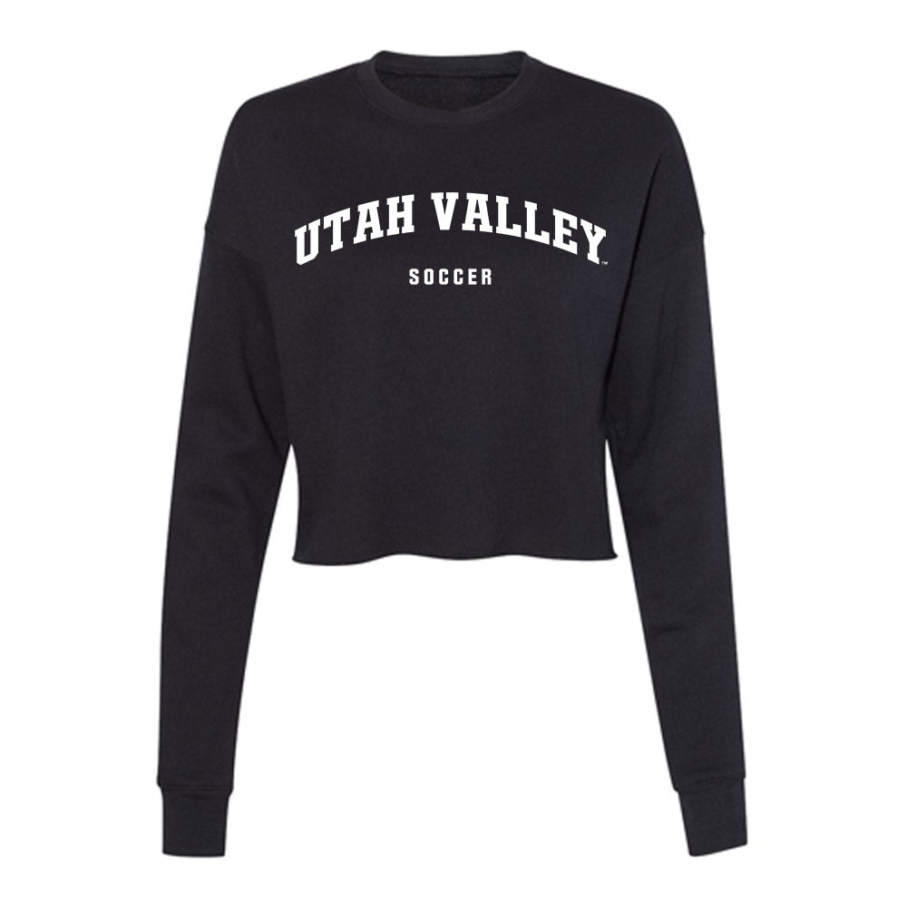 Utah Valley - NCAA Women's Soccer : Mia Roberts - Women's Cropped Crew Fleece-0