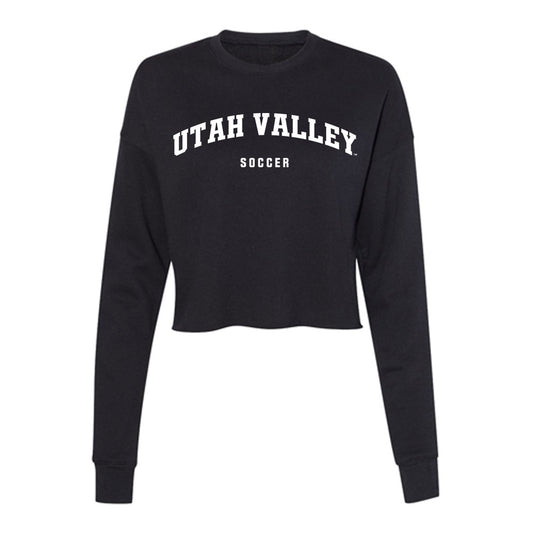 Utah Valley - NCAA Women's Soccer : Mia Roberts - Women's Cropped Crew Fleece-0