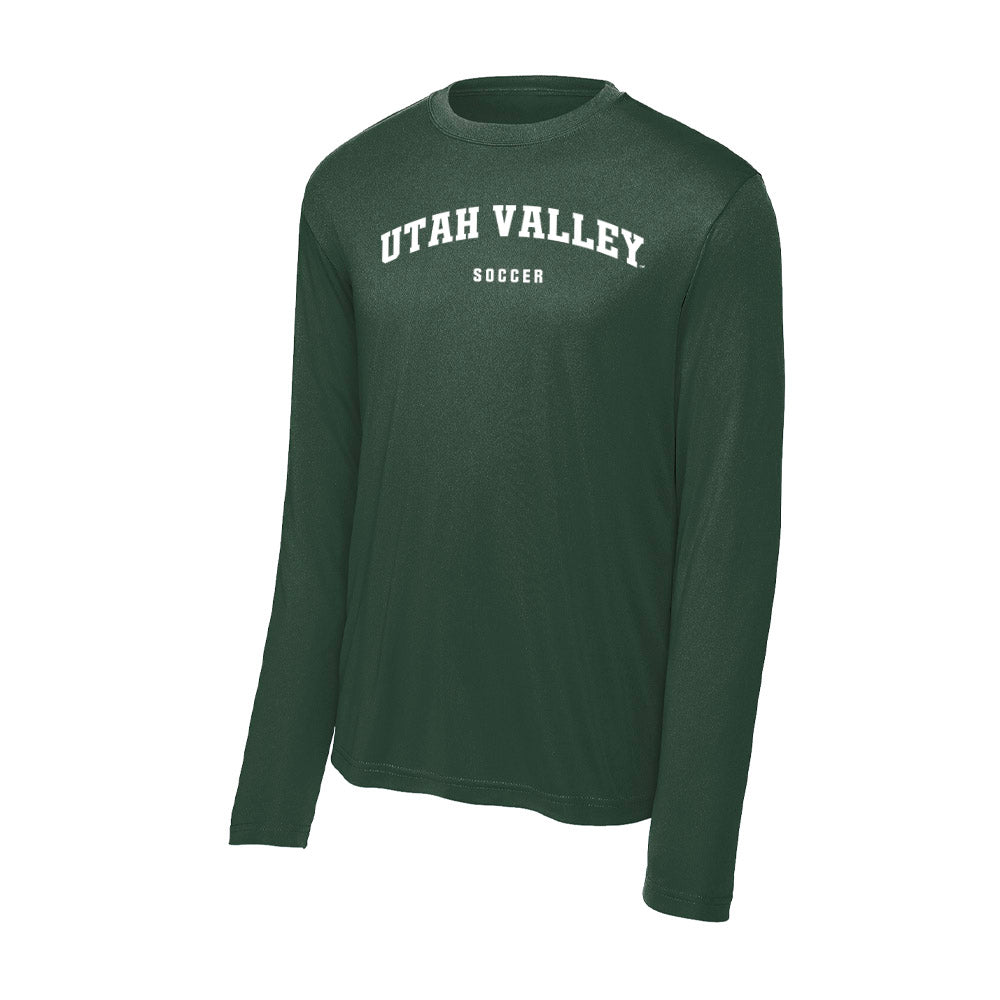 Utah Valley - NCAA Men's Soccer : Jordan Mangatal - Activewear Long Sleeve T-Shirt-0
