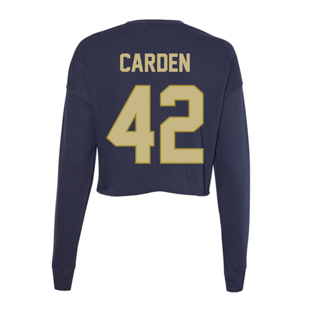 Oral Roberts - NCAA Women's Basketball : Mary Carden - Women's Cropped Crew Fleece-1