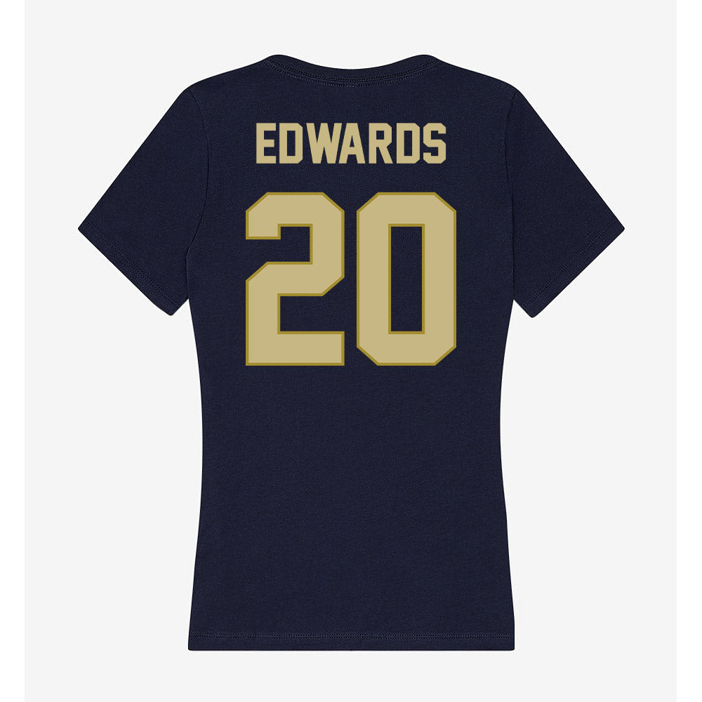 Oral Roberts - NCAA Women's Basketball : Bella Edwards - Women's V-Neck T-Shirt-1