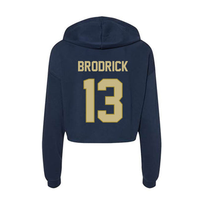 Oral Roberts - NCAA Baseball : Tyler Brodrick - Women's Crop Fleece Hoodie-1