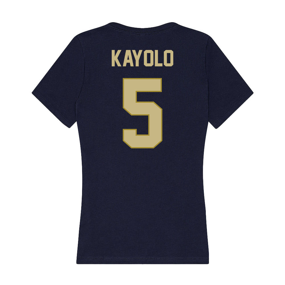 Oral Roberts - NCAA Women's Basketball : Sephora Kayolo - Women's V-Neck T-Shirt-1