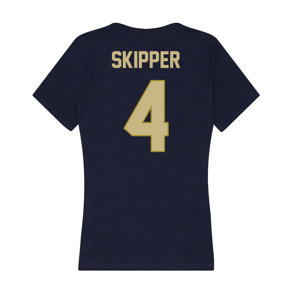 Oral Roberts - NCAA Men's Basketball : Jackson Skipper - Women's V-Neck T-Shirt-1