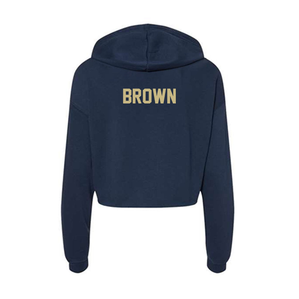 Oral Roberts - NCAA Men's Track & Field : Riley Brown - Women's Crop Fleece Hoodie-1