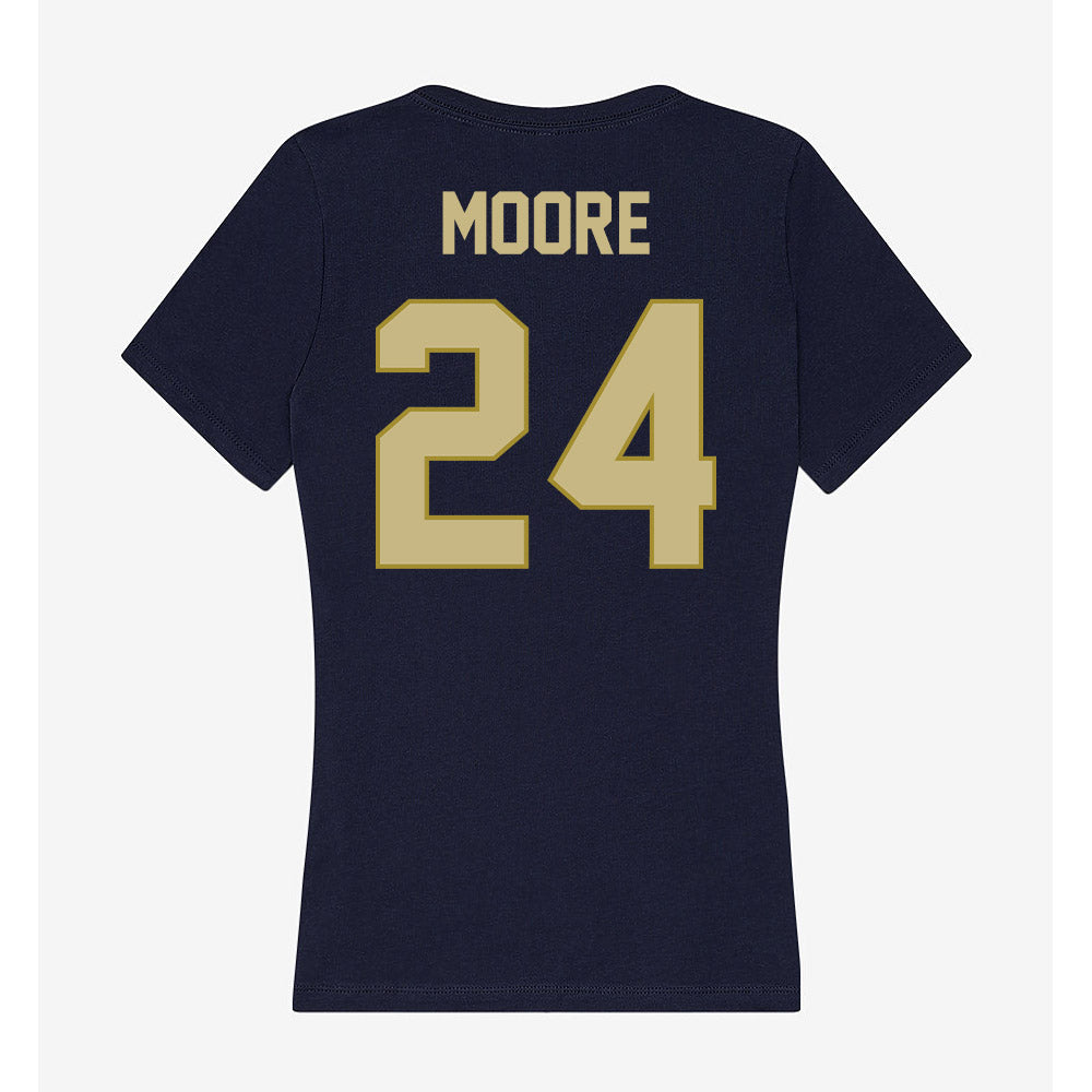 Oral Roberts - NCAA Men's Basketball : Josiah Moore - Women's V-Neck T-Shirt-1