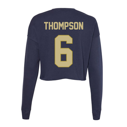 Oral Roberts - NCAA Baseball : Samuel Thompson - Women's Cropped Crew Fleece-1