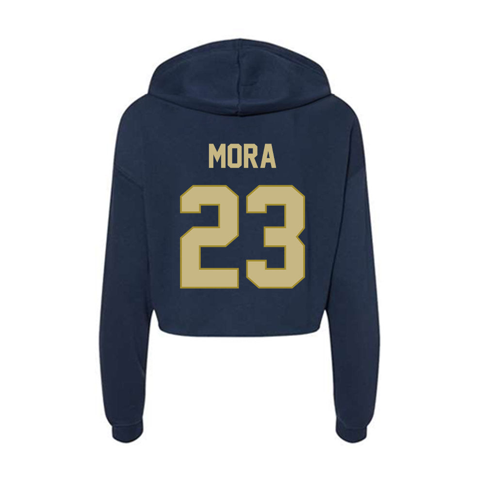 Oral Roberts - NCAA Men's Soccer : Omar Mora - Women's Crop Fleece Hoodie-1