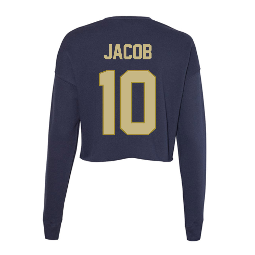 Oral Roberts - NCAA Men's Basketball : Aaron Jacob - Women's Cropped Crew Fleece-1