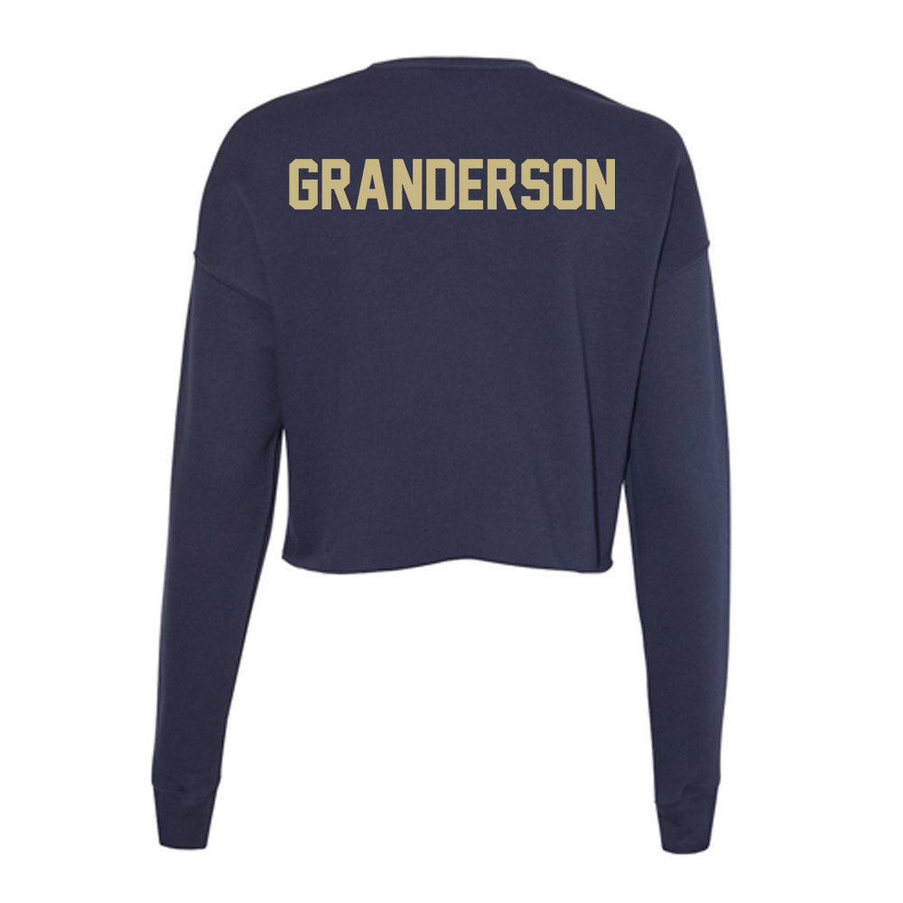 Oral Roberts - NCAA Women's Track & Field : Olivia Granderson - Women's Cropped Crew Fleece-1