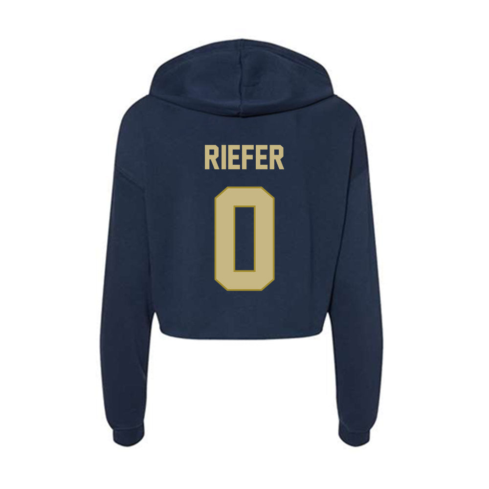 Oral Roberts - NCAA Women's Soccer : Alexa Riefer - Women's Crop Fleece Hoodie-1