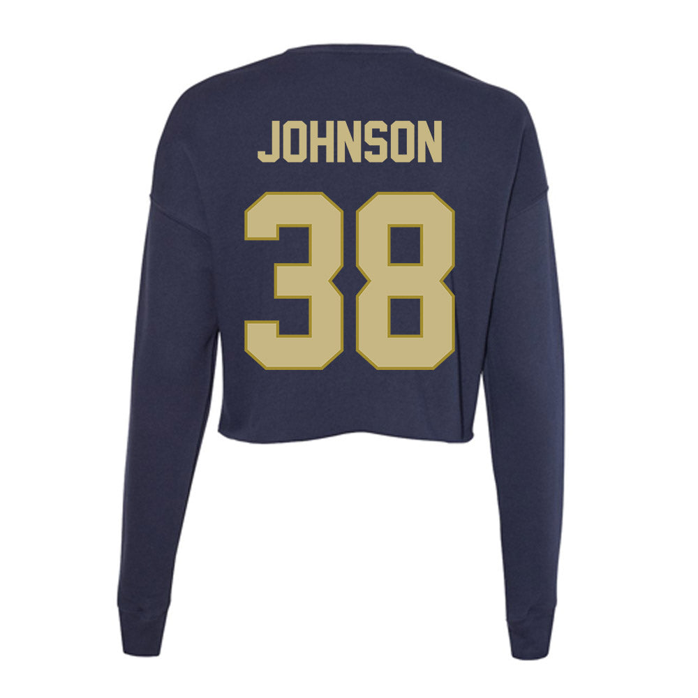 Oral Roberts - NCAA Baseball : Comner Johnson - Women's Cropped Crew Fleece-1
