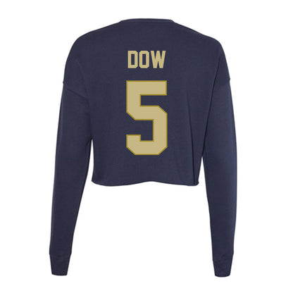 Oral Roberts - NCAA Men's Basketball : Connor Dow - Women's Cropped Crew Fleece-1
