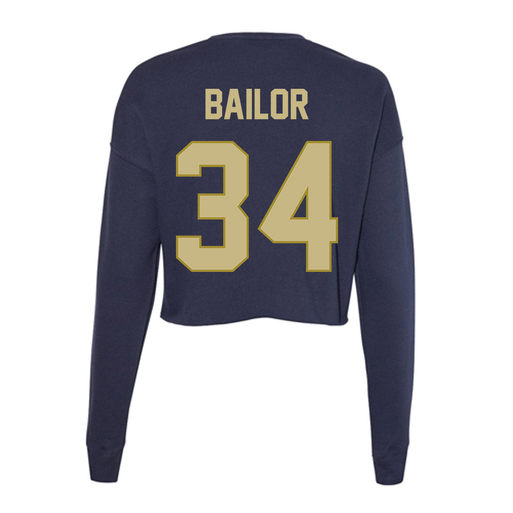 Oral Roberts - NCAA Baseball : Owen Bailor - Women's Cropped Crew Fleece-1