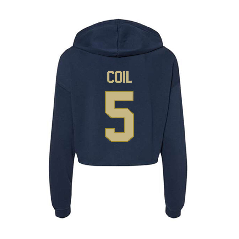 Oral Roberts - NCAA Baseball : Owen Coil - Women's Crop Fleece Hoodie-1