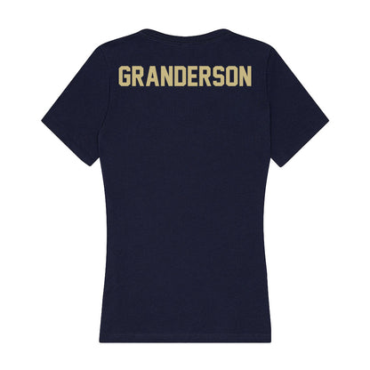 Oral Roberts - NCAA Women's Track & Field : Olivia Granderson - Women's V-Neck T-Shirt-1
