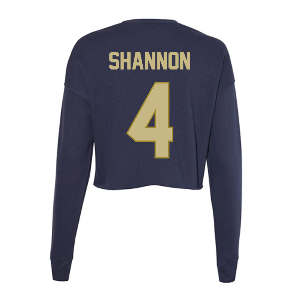 Oral Roberts - NCAA Men's Basketball : Jake Shannon - Women's Cropped Crew Fleece-1