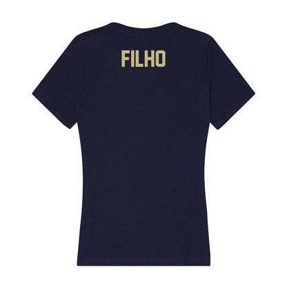Oral Roberts - NCAA Men's Tennis : Ricardo Filho - Women's V-Neck T-Shirt-1