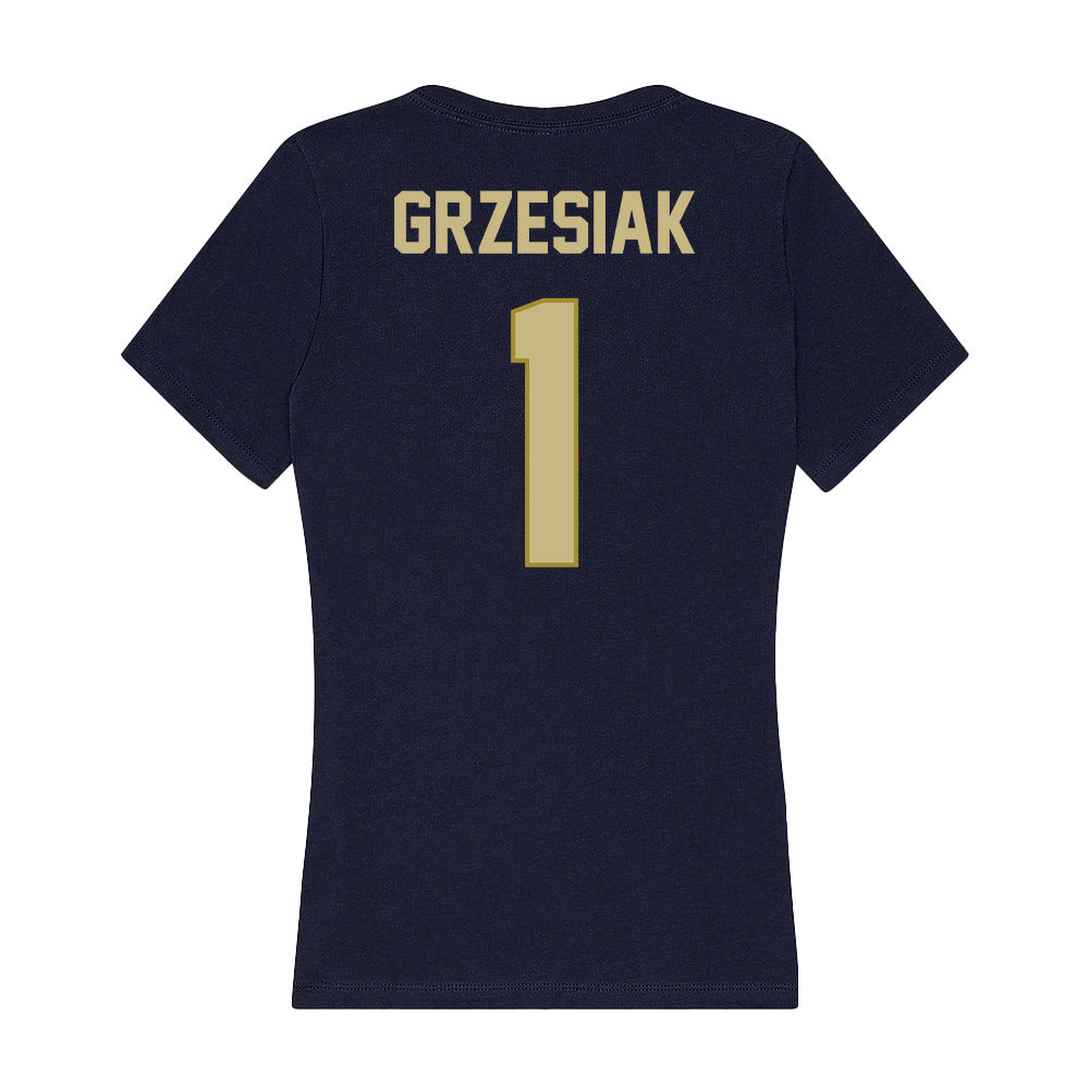 Oral Roberts - NCAA Men's Soccer : Jakub Grzesiak - Women's V-Neck T-Shirt-1