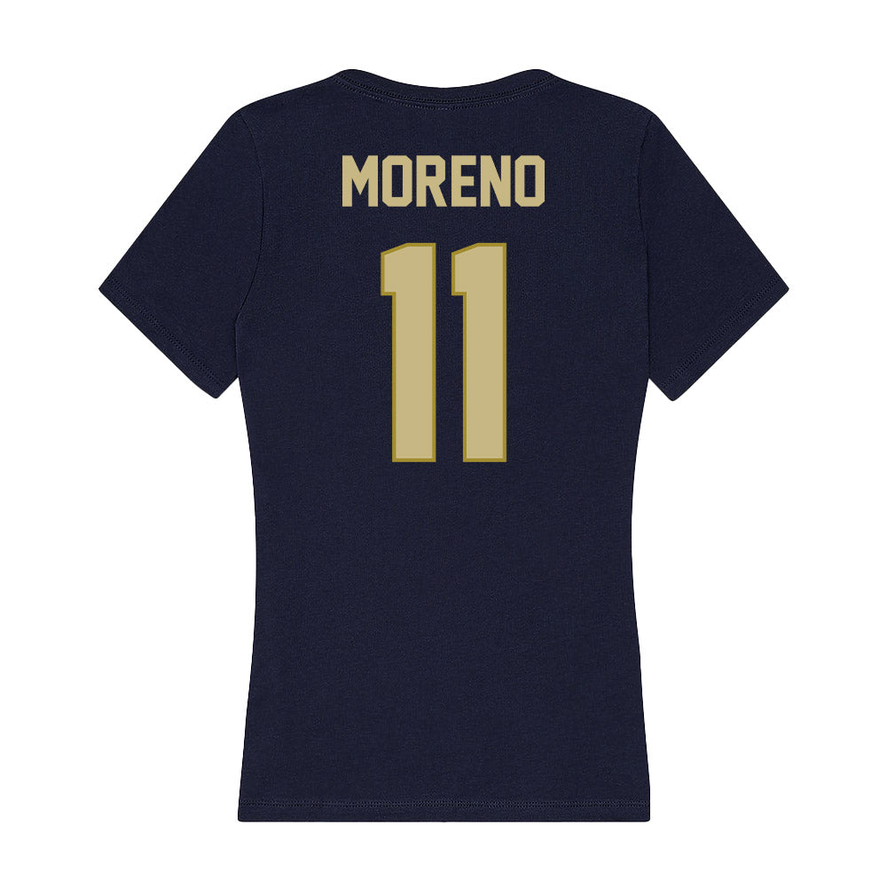 Oral Roberts - NCAA Men's Soccer : Juan Moreno - Women's V-Neck T-Shirt-1