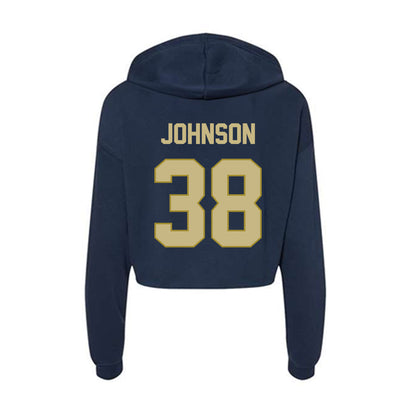 Oral Roberts - NCAA Baseball : Comner Johnson - Women's Crop Fleece Hoodie-1