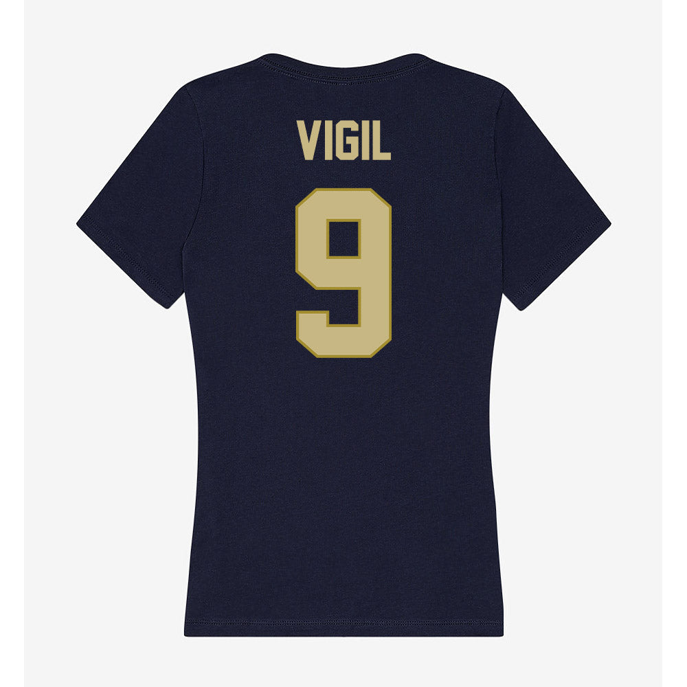 Oral Roberts - NCAA Women's Soccer : Ava Vigil - Women's V-Neck T-Shirt-1