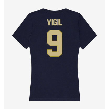 Oral Roberts - NCAA Women's Soccer : Ava Vigil - Women's V-Neck T-Shirt-1