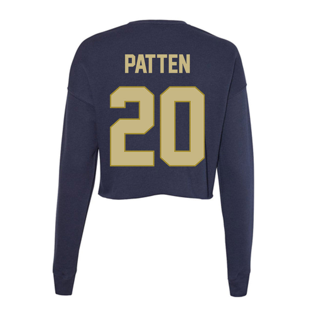 Oral Roberts - NCAA Baseball : Dalton Patten - Women's Cropped Crew Fleece-1