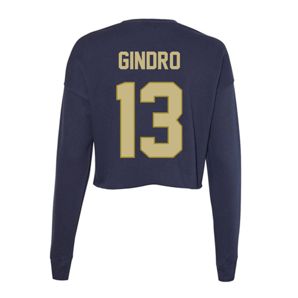 Oral Roberts - NCAA Men's Soccer : Enzo Gindro - Women's Cropped Crew Fleece-1