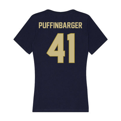 Oral Roberts - NCAA Baseball : Luke Puffinbarger - Women's V-Neck T-Shirt-1