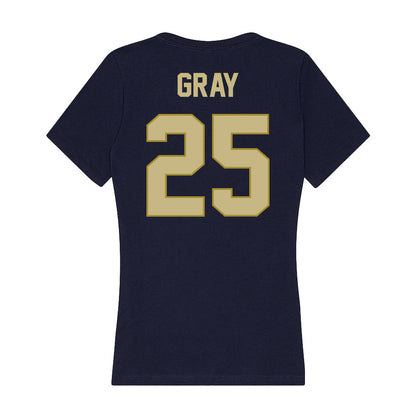 Oral Roberts - NCAA Men's Basketball : Luke Gray - Women's V-Neck T-Shirt-1