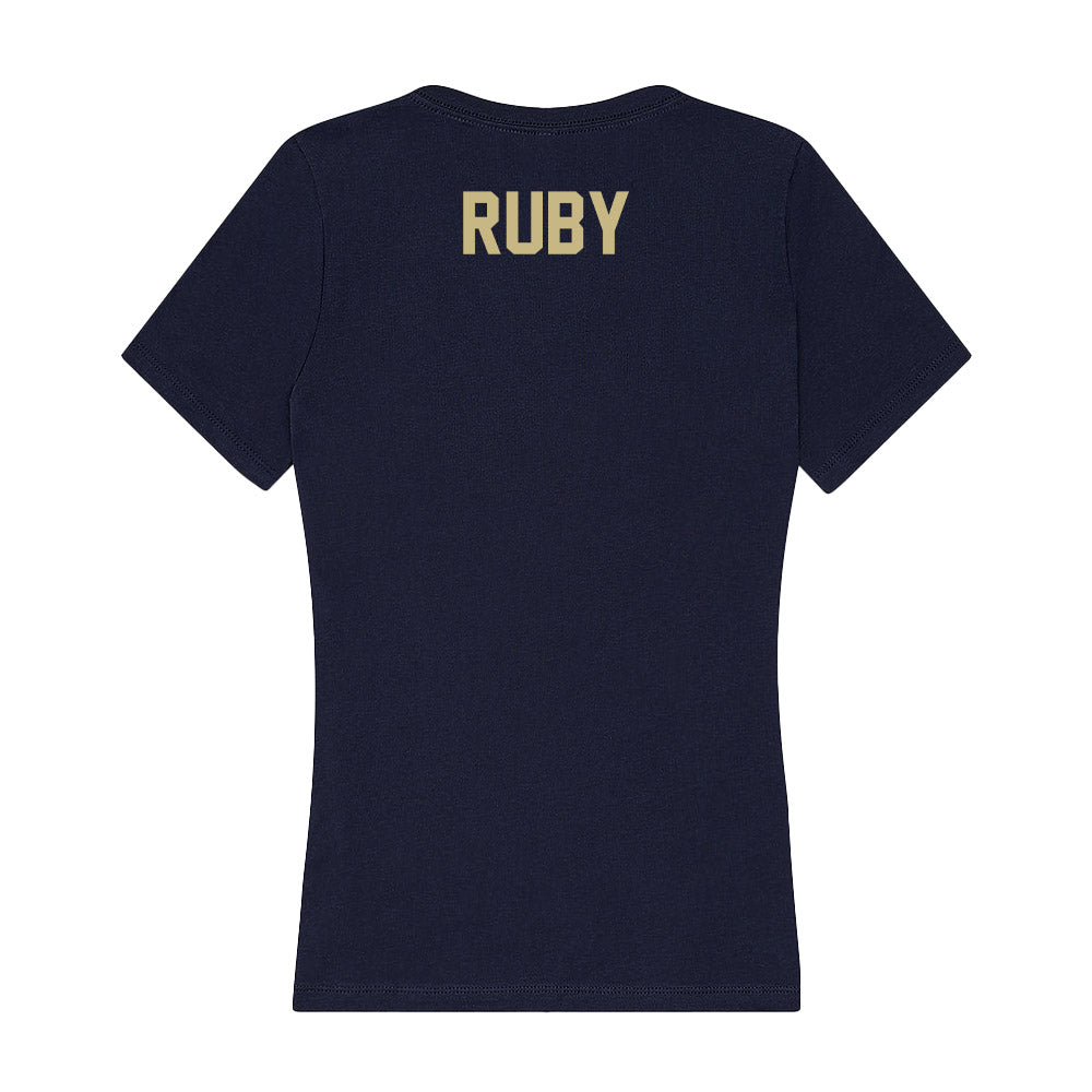 Oral Roberts - NCAA Men's Track & Field : Jacob Ruby - Women's V-Neck T-Shirt-1