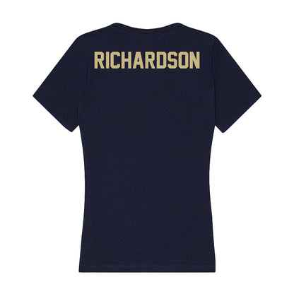 Oral Roberts - NCAA Men's Golf : Presten Richardson - Women's V-Neck T-Shirt-1