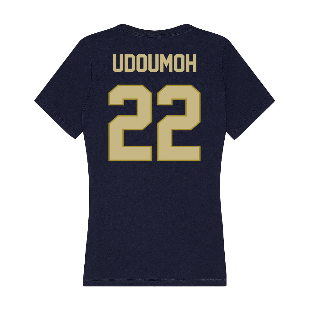 Oral Roberts - NCAA Women's Basketball : Ruth Udoumoh - Women's V-Neck T-Shirt-1