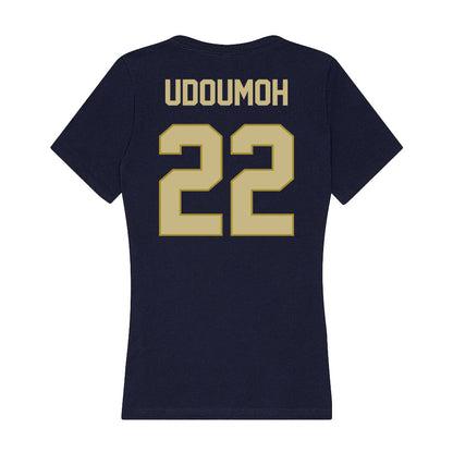 Oral Roberts - NCAA Women's Basketball : Ruth Udoumoh - Women's V-Neck T-Shirt-1