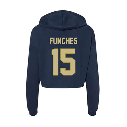 Oral Roberts - NCAA Women's Basketball : Zai Funches - Women's Crop Fleece Hoodie-1